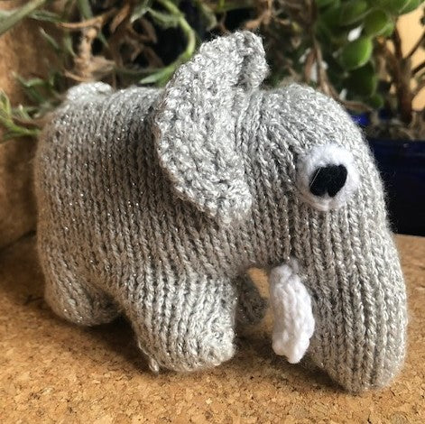 Knitted Elephant - Sparky